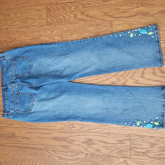 DG2 by Diane Gilman Embellished Jeans Size 12 P - Picture 5 of 7